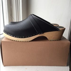 NIB Lotta From Stockholm Classic Black Clogs